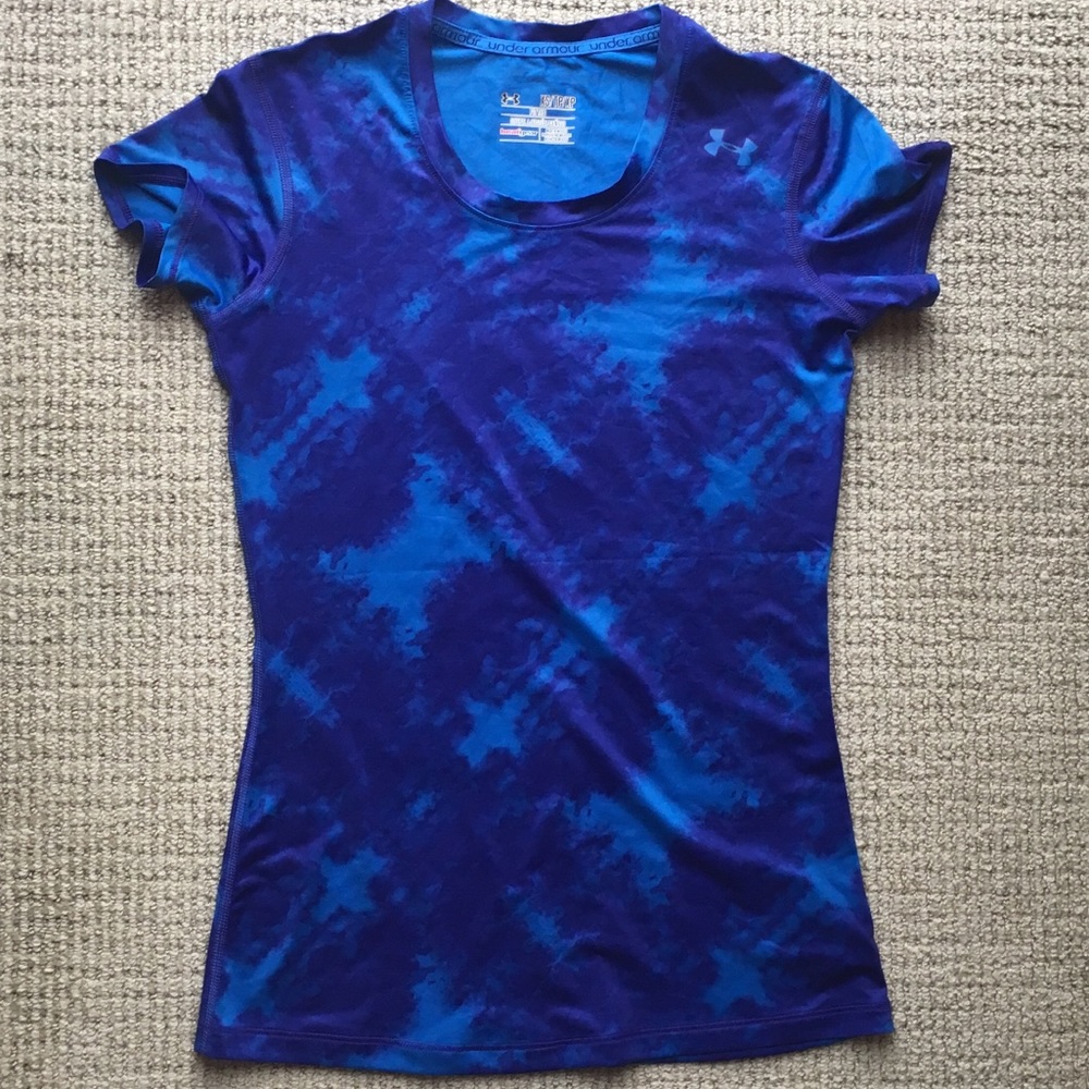 New Under Armour XS Athletic Top Blue T-shirt
